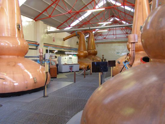 Whisky stills at Distillery